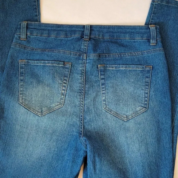 Fire Los Angeles Hi Rise Embroidered Skinny Jeans Size 7 - Picture 4 of 11